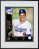 Joe Torre 2008 Studio Double Matted 8O x 10O Photograph in Black Anodized Aluminum Frame