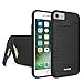 iPhone 8 Case, iPhone 7 Wallet Case, AnsTOP Kickstand Case Cover with Card Slot Holder for Apple iPhone 8 / iPhone 7 4.7 inch - Black