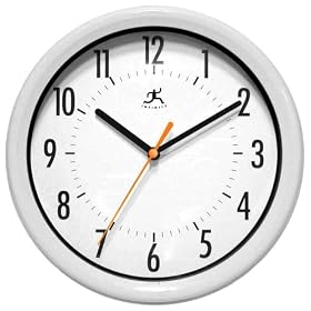 Infinity Instruments Facile-White Wall Clock