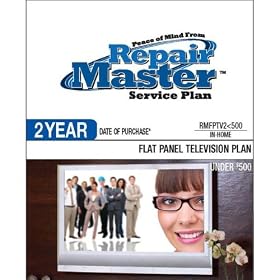 Warranty Extensions-Repair Master 2-Yr Date of Purchase Flat Panel TV Plan - Under $500