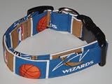 NBA Washington Wizards Basketball Dog Collar Blue Medium 1"