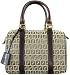 Fendi Beige and Brown Zucchino Canvas Tube Duffel 8BL068-TN9-F0LK9