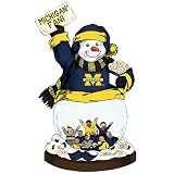 Michigan Wolverines NCAA Stadium Snowman Figurine