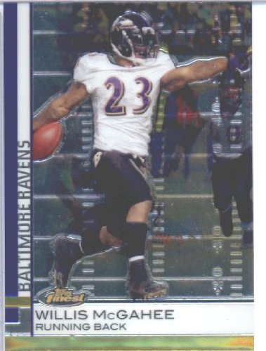 2009 Topps Finest Football Card #2 Willis McGahee Baltimore Ravens Shipped In Protective ScrewDown Display Case!