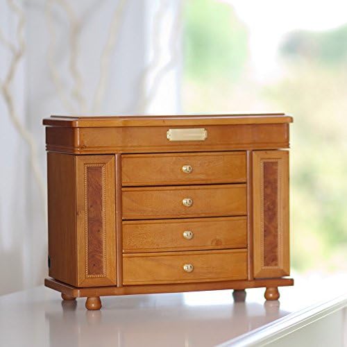 Mele Josephine Wooden Jewelry Box - 14W x 11.5H in.