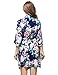 Skyfitting Women's Floral Cotton Kimono Robe, Short Length Bridesmaid Robes