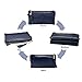 Belfen Women Smartphone Leather Zipper Clutch with removable Wristlet (Navy blue)