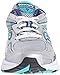 Saucony Women's Cohesion 9 Running Shoe, Silver/Navy/Teal, 7.5 M US