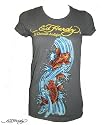 Ed Hardy Strass Damen Shirt -Koi-