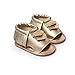 LIVEBOX Infant Baby Mocassins Premium Soft Sole Tassels Anti-Slip Summer Prewalker Toddler Sandals(M: 6~12 Months,Champagne)