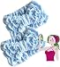 2 Stretch Convenient Blue Fabric Makeup Sport Hair headband