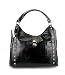 ROBE DI FIRENZE Italian Designer Large Handbag Shoulder Bag Tote in Black, Purple, Rose or White Croc Embossed Leather
