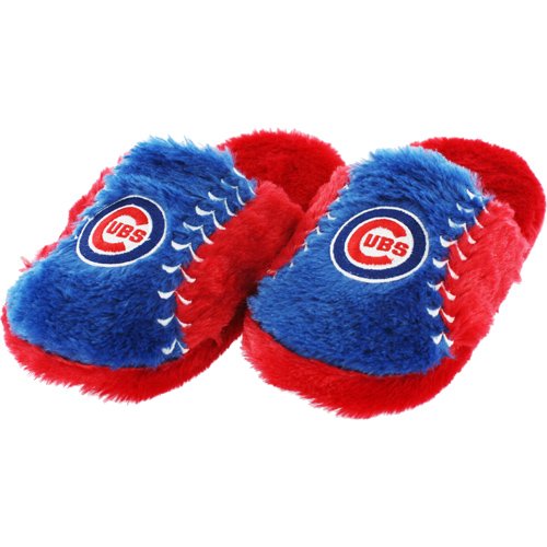 Chicago Cubs Ball Stitch Men's Slide Slippers, Large