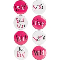 Bachelorette Party Buttons 8ct