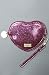 Deux Lux The Sparkle Baby Heart Pouch in Cosmo,Accessories for Women