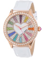 Betsey Johnson Womens BJ00131-15 Analog Crystal Set Dial Watch