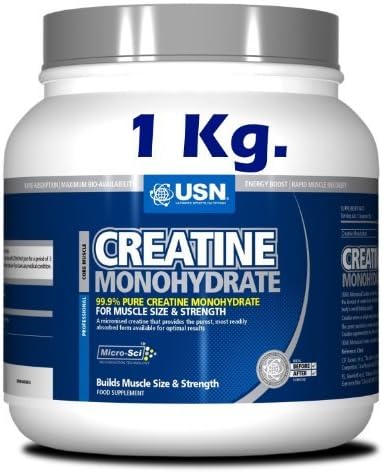 USN Creatine Monohydrate 1 Kg Size and Strength Powder by Creatine Monohydrate Strength Powder