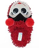 Capelli New York Ladybug Soft Boa & Nubby Fur Scuff With 3D Parts Girls Indoor Slipper