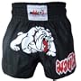 MUAY THAI BULLDOG KICK BOXING SHORTS / BLACK