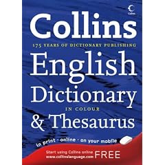 Collins Dictionary and Thesaurus: Two Books in One (Dictionary/Thesaurus)