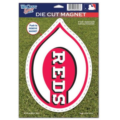 CINCINNATI REDS OFFICIAL LOGO 6x9 DIE CUT MAGNET