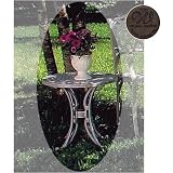 Windham Castings Cast Aluminum Round Woven Side Table, Bronze