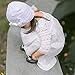Toubaby Little Girls Crochet Hats Winter Fashion Knitted Hat 0-4t (0-12M, white)