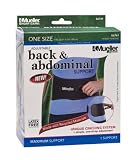 Mueller Adjustable Abdominal Back Support, Black, One Size