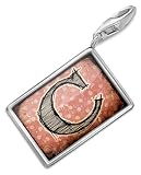 518c6qa7BUL. SL160  FotoCharms Twilight initial letter C Charm with Lobster Clasp For Charms Bracelet. Handmade in Germany Reviews