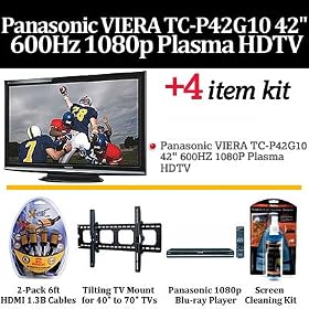 Click here to buy Brand New Panasonic VIERA TC-P42G10 42 600HZ 1080P Plasma HDTV With Panasonic Blu-Ray... by Panasonic.