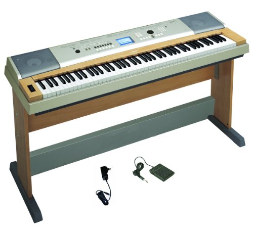 Yamaha YPG-635 88-Key Portable Grand Piano with Stand Power Supply and Sustain Pedal