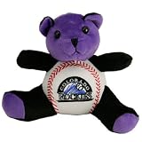 Colorado Rockies Plush Team Colors Baseball Bear