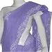 Womens Dresses - India Sari with Chikan Embroidery on Cotton Purple (chsari117)