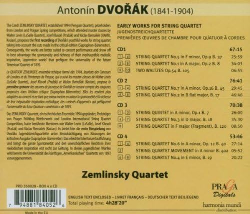 Early Works for String Quartet