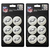 Philadelphia Eagles NFL Table Tennis Balls Set (2 Packs of 6 Balls )