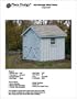 6' X 8'�Gable Storage Shed/playhouse Plans -Design #80608