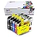HIINK LC103XL Ink Cartridge Replacement for Brother LC-103 MFC-J245 MFC-J285DW MFC-J450DW MFC-J475DW MFC-J650DW MFC-J870DW MFC-J875DW Printer, Pack of 5
