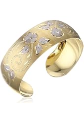 14k Yellow Gold-Filled Hand Engraved Cuff Bracelet
