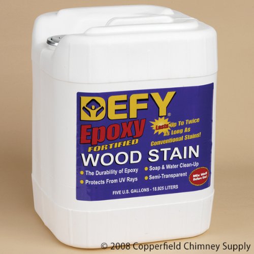 Copperfield 24710 Defy Epoxy Wood Stain, Cedar Tone, 5 Gallons