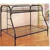 Modern 2Tube Twin/Full Bunk Bed