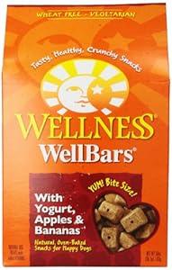 Wellness Wheat Free Oven Baked Biscuits for Dogs, WellBars Yogurt, Apples and Banana, 50-Ounce Box Wellness Wheat Free Oven Baked Biscuits for Dogs, WellBars Yogurt, Apples and Banana, 50-Ounce Box