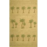 Palm Trees Natural Jute Rug, 2 ft 6 in x 4 ft 6 in
