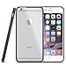 iPhone 6 6s Case, Akiko [Slim Cushion] iPhone 6 6s (4.7) Shock-Absorbing Bumper Case with Clear Back Panel Protective Cover- Retail Packaging - Clear / Black