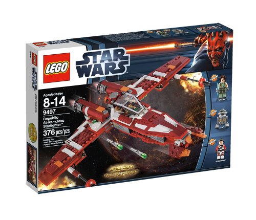 gadget geek - lego star wars 9497 jeu construction republique striker class starfighter