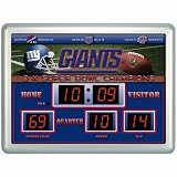 NFL New York Giants 14x19 Inch ScoreBoard-Clock-Thermometer (Comm)