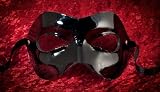 Carneval - Original handmade Venetian mask - Mystery Leather black Erotic Line
