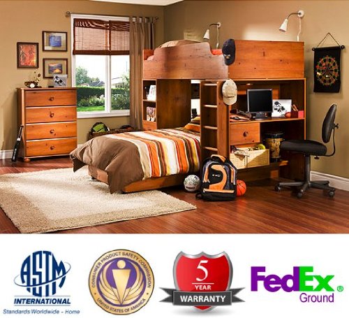 South Shore Sunny Pine Logik Loft Bed South Shore Sunny Pine Logik Loft Bed