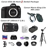 Canon EOS 5D Mark II 21.1MP Full Frame CMOS Digital SLR Camera with EF 100m ....