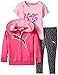 PUMA Baby-Girls Twofer and Zip Hoodie with Leopard Pant set
