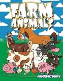 Farm Animals Coloring Books (Super Fun Coloring Books For Kids) (Volume 91)